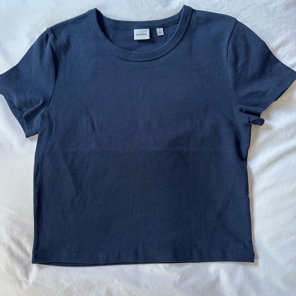 SUNDAY BEST ADMIRAL LITTLE RIBBED TEE